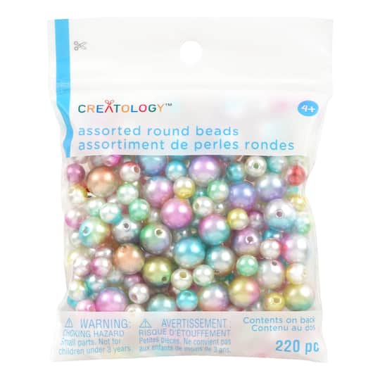 Pearl Mermaid Round Beads by Creatology&#x2122;, 220ct.
